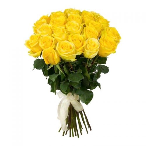 25 желтых роз с доставкой по Киришам